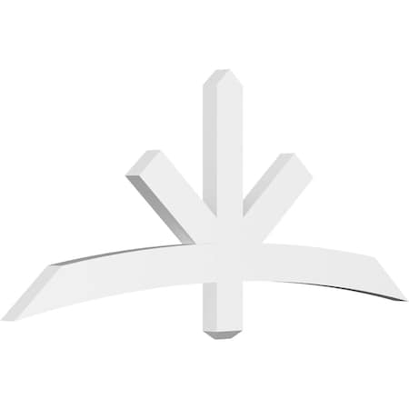 Ekena Millwork Alberta Architectural Grade PVC Gable Bracket, 60"W x 25"H x 2"D x 4"F, 10/12 Pitch GBP060X25X0204ALB00